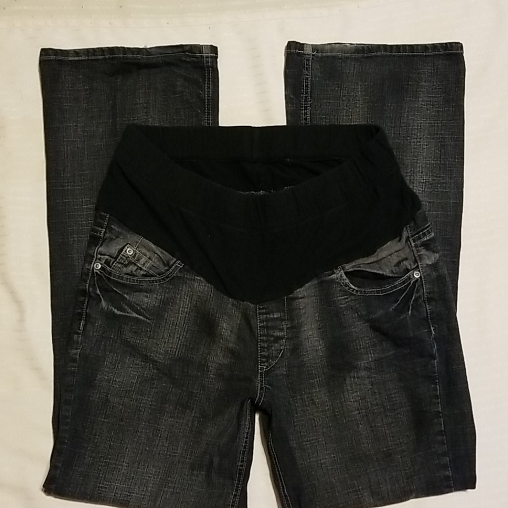 Black Mudd Maternity Jeans Size L